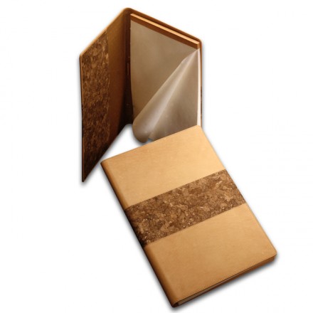 Cork-Leather Folder with Pad
