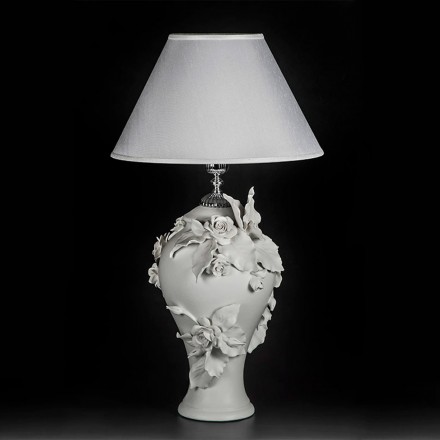 Lamp with Flowers Decor